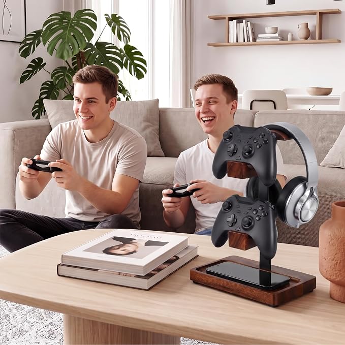 Soporte para auriculares con soporte para control Gamers miniatura 4