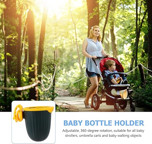 Miniatura 5 de Adjustable Cart Bottle Holder Stroller Cup Rack Trolley Accessory Secure Drink Holder for Park Walks and Bicycle Trips Simple Clip Installation in