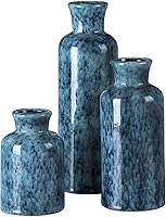 Vista 39 de Juego de jarrones de cerámica, jarrones de flores para decoración del hogar, decoración moderna de granja, centros de mesa de sala de estar, cocina