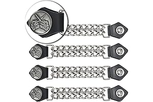 4-Piece Leather Vest Extenders For Men; The Dream Apparel Vest, Biker Vest...