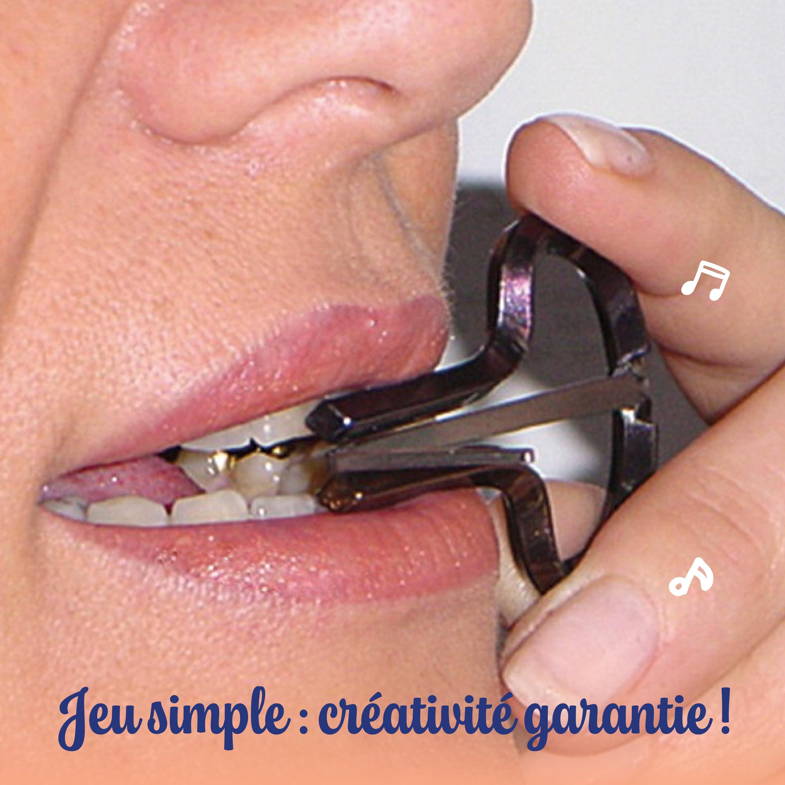 Fuzeau – Guimbarde Métal 8 cm - Enfants Dès 6 Ans – Instrument À Vibration À Mettre En Bouche – Sons Originaux Et Expressifs – Qualité Sonore Optimale – Éveil Musical Ludique – Réf. 4996