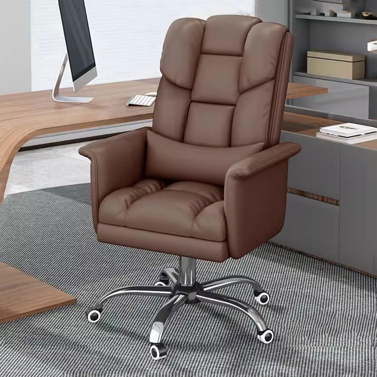 Chaise de bureau pour télétravail avec assise latex et dossier ergonomique