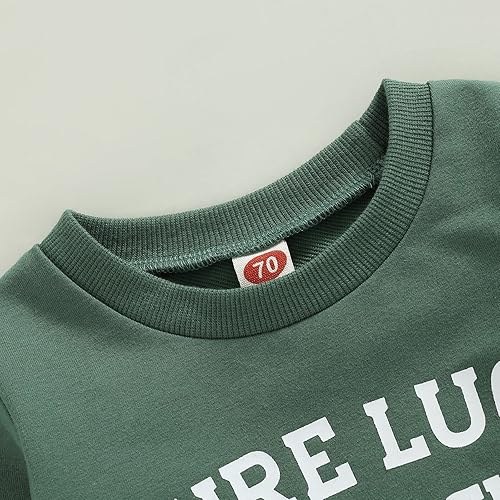 Miniatura 10 de JLKGICF Traje de San Valentín para bebé y niña pequeña sudadera con estampado de letras cuello redondo ropa de San Valentín