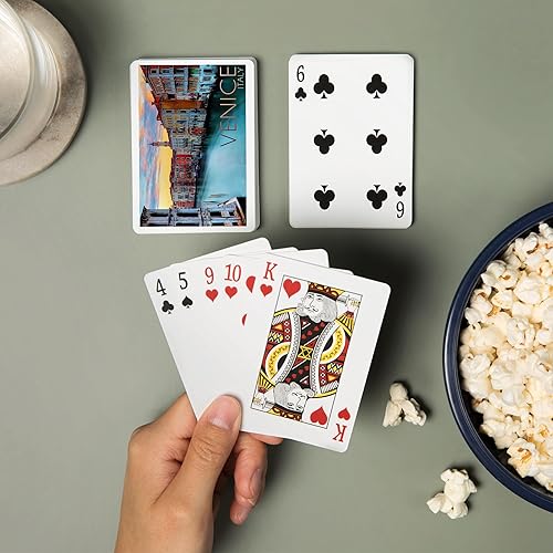 Miniatura 2 de Lantern Press Venecia, Italia, vista al canal (52 cartas de juego, baraja de cartas de tamaño póquer con comodines)