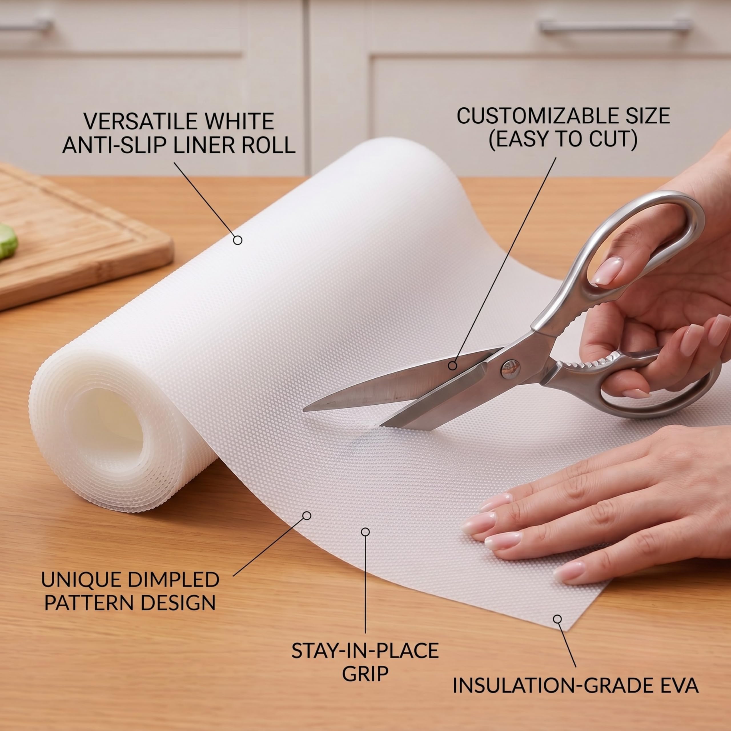 EASYHOME Anti-Slip Mat - Waterproof Shelf Liner -5