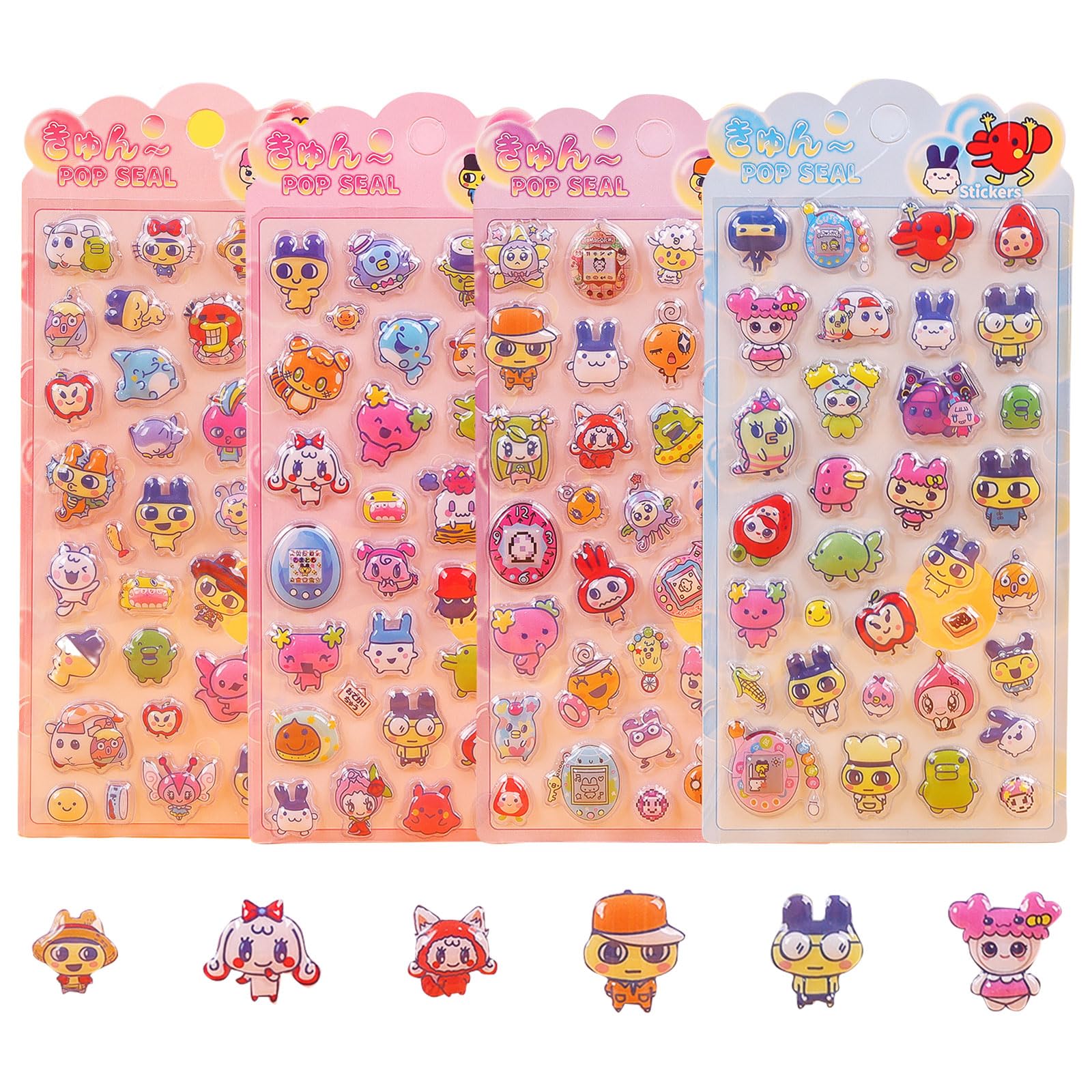 Amazon.co.jp: YAYAMIYA 3dシール 立体シール ぷくぷく キラキラ ご