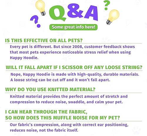Miniatura 8 de The Original Happy Hoodie for Dogs &amp; Cats - Desde 2008 - La herramienta milagrosa de aseo y secado de fuerza para aliviar la ansiedad y calmar