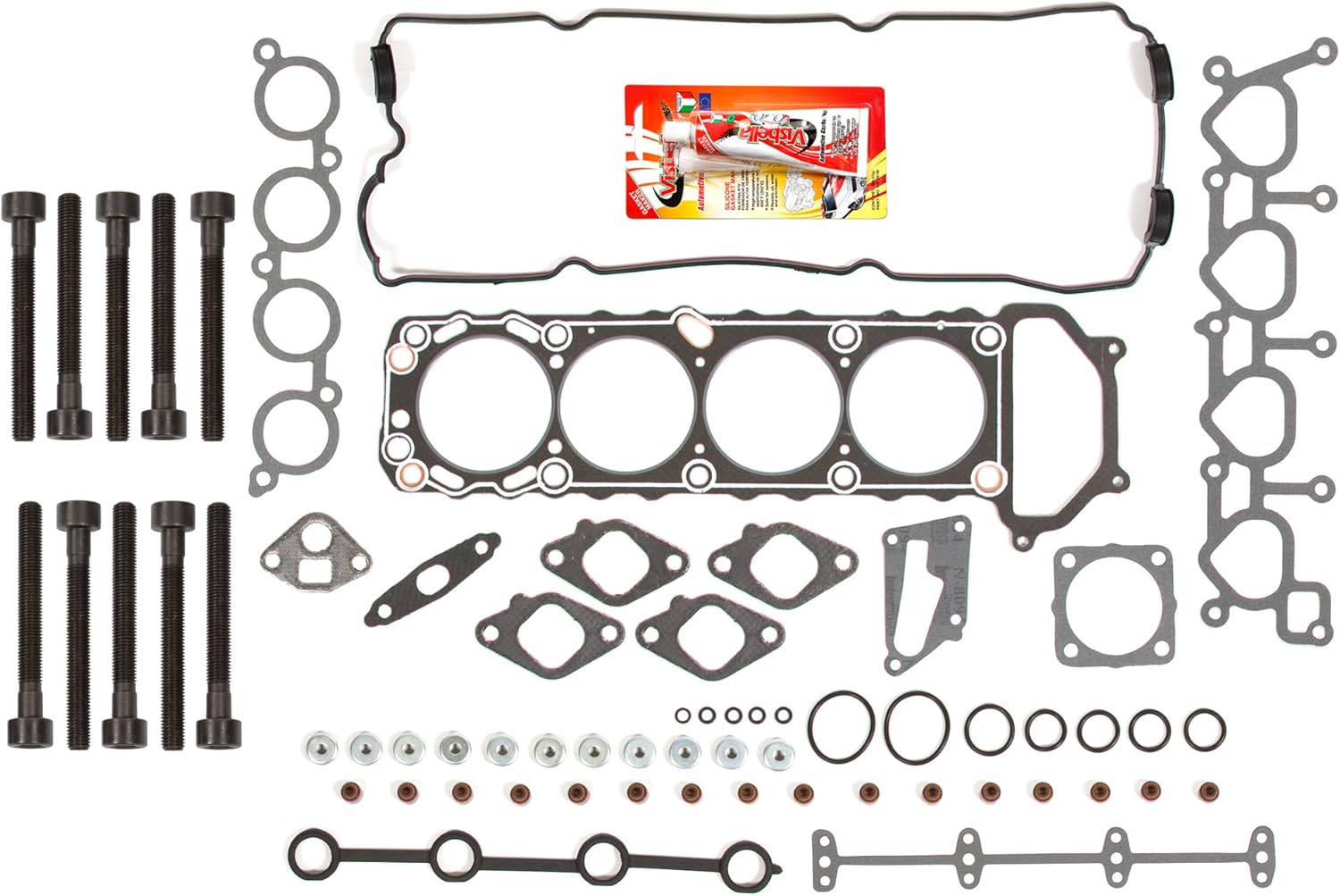 Compatible With 93-01 Nissan Altima 2.4 KA24DE Head Gasket Set Bolts