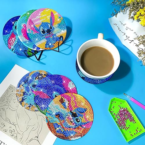 Miniatura 7 de FILASLFT Taladro completo de arte de diamantes de puntada de bricolaje, kits de pintura de diamantes de puntada para adultos, pintura de diamantes