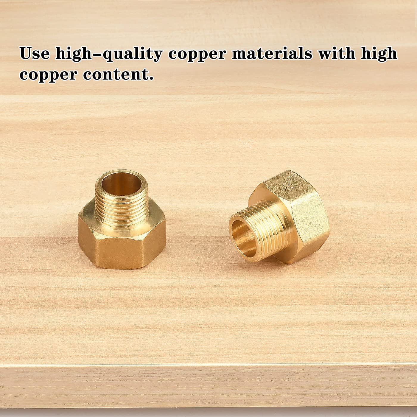 Adaptateur de transition pour cuisinière à gaz 1/2 R vers 1/4 avec joint pour tuyau de gaz,adaptateur pour cuisinière à gaz ou plaque de cuisson,pour Conduite de Gaz d'Air, Réfrigération, CVC