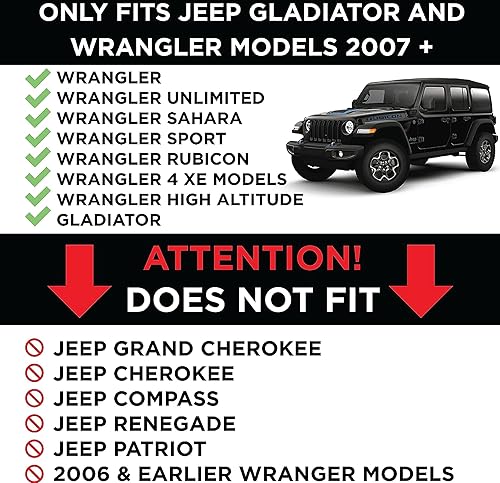 Miniatura 2 de EcoAuto Badass Bullet Antena de repuesto para Jeep Wrangler JK y JL Gladiator 2007+  Antena de repuesto antirrobo  Jeep Wrangler JL y JK (Freedom)