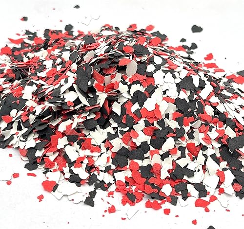 Miniatura 2 de Huixiang Fichas de color decorativas de 1.1 libras para pisos de garaje epoxi, kit de pintura para pisos, copos de piso de garaje, chips de pintura