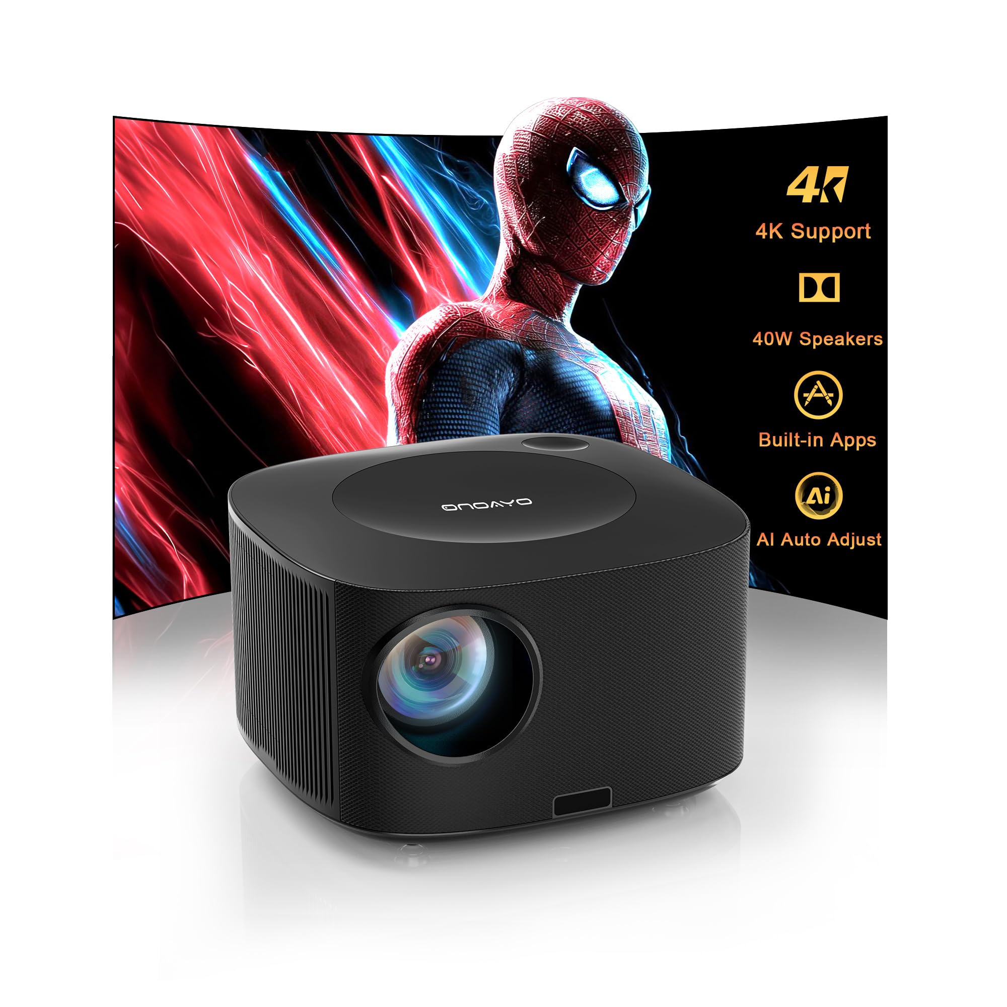 ONOAYO ONO5Pro 2.0: 4K Outdoor Projector with Smart Features