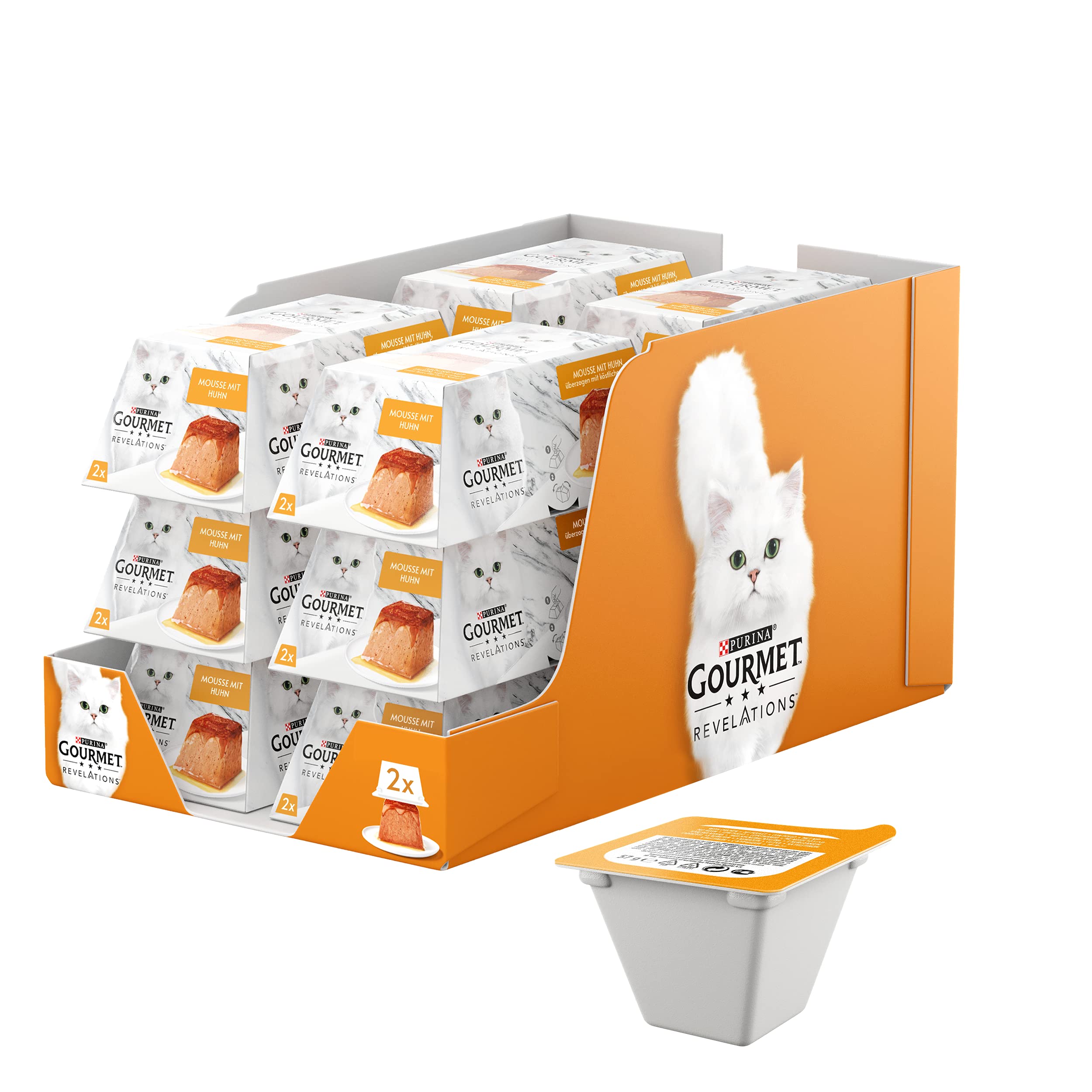 Purina Gourmet Revelations Mousse con Pollo, 24 Unidades (24 x 57 g)