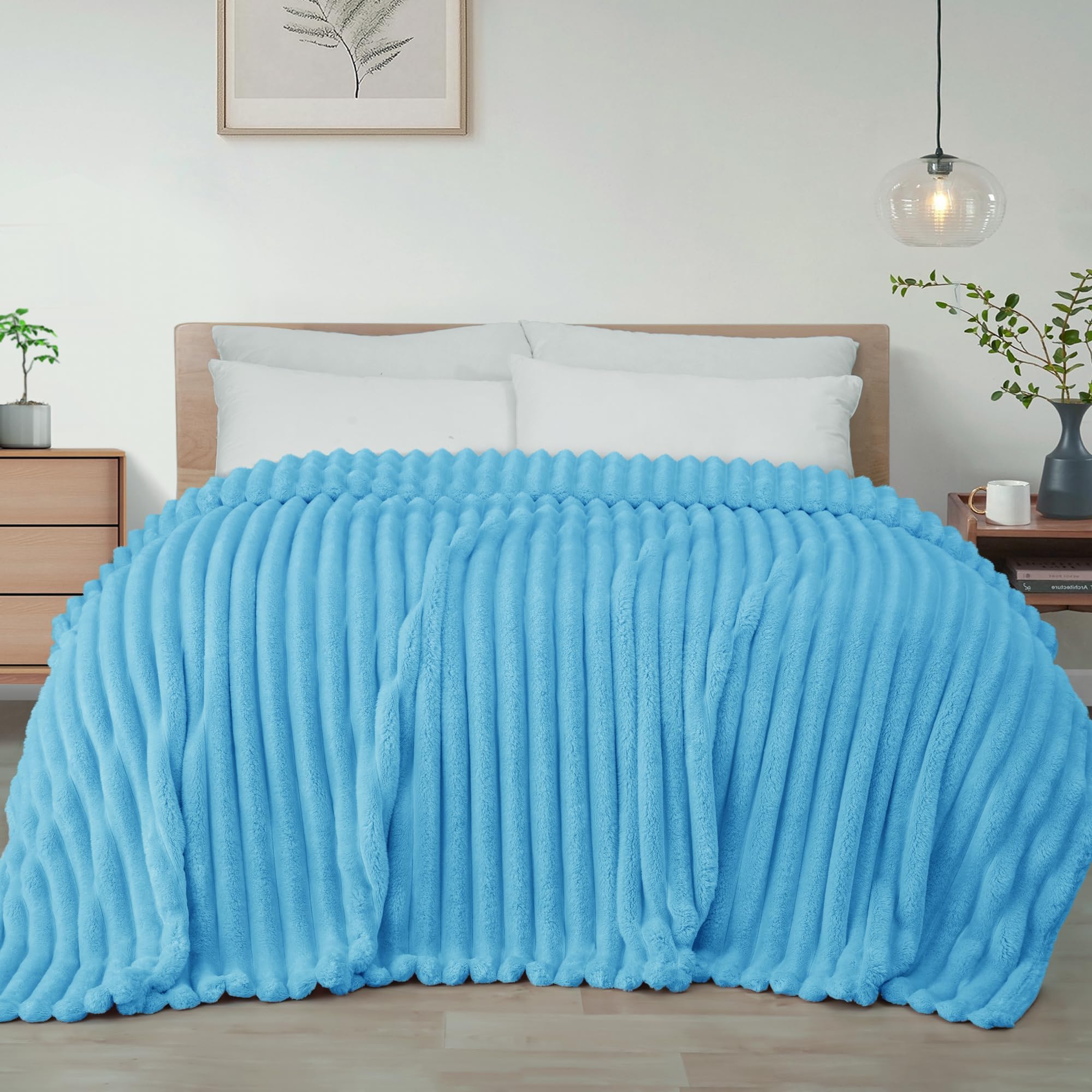 Exclusivo Mezcla Kuscheldecke Flauschig Fleecedecke Flanell Decke, Leichte und Warme Wohndecke Tagesdecke für Ganzjahreszeit
