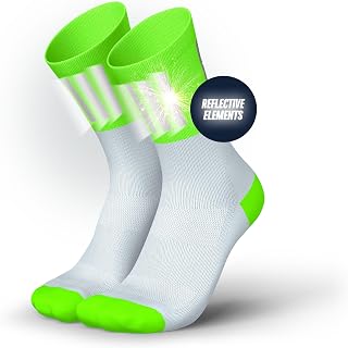 Calcetines para correr de alta visibilidad con reflectores, funcionales y transpirables para máxima visibilidad, 1 par