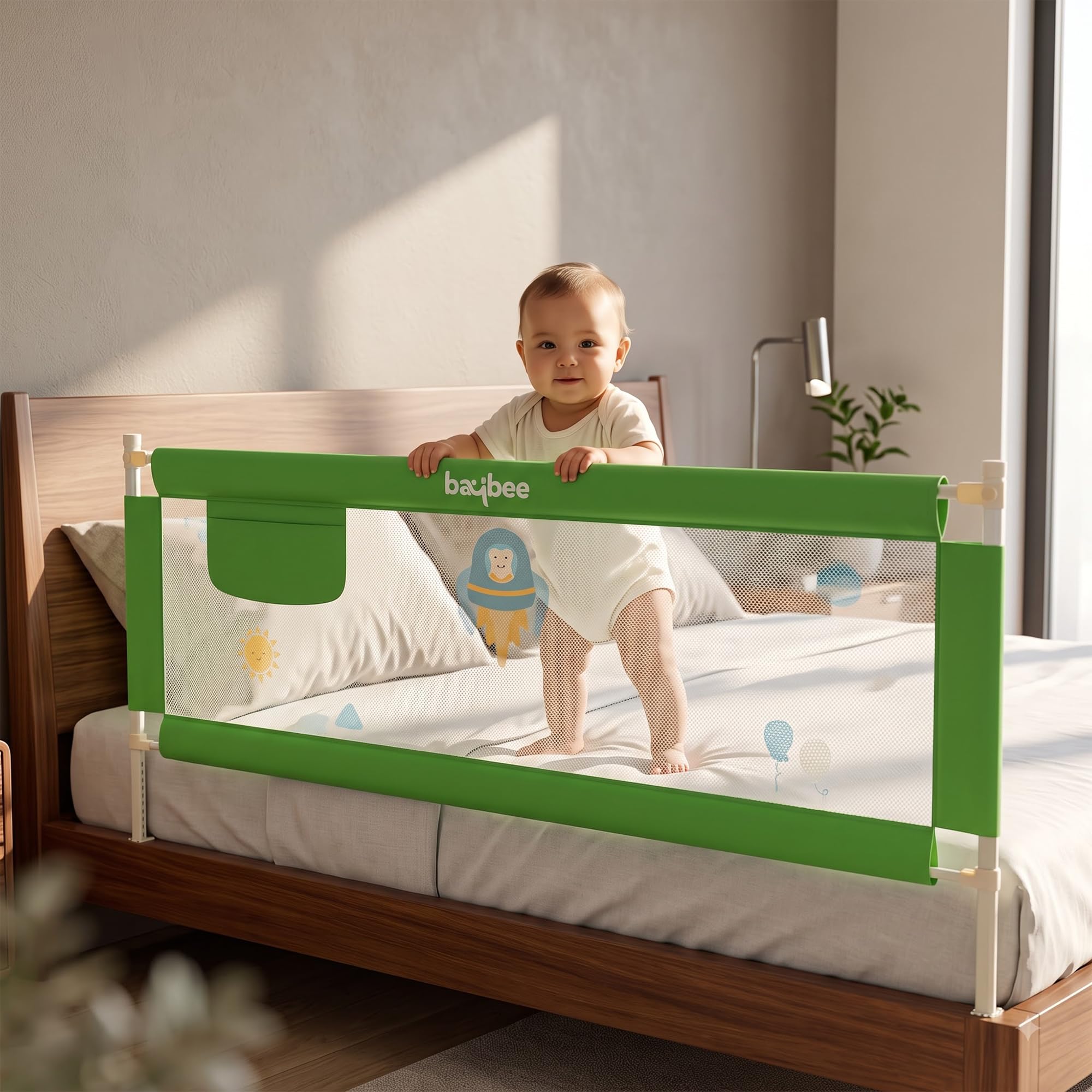 Baby Bed Rail Guard - Safe Sleep for Toddlers -16