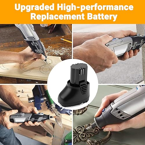 Miniatura 5 de Joiry Battey para Dremel 10.8V 2.5Ah Li-ion Batería de repuesto 855-02 855-01 8000-01 8001-01 8001-02 Herramientas eléctricas