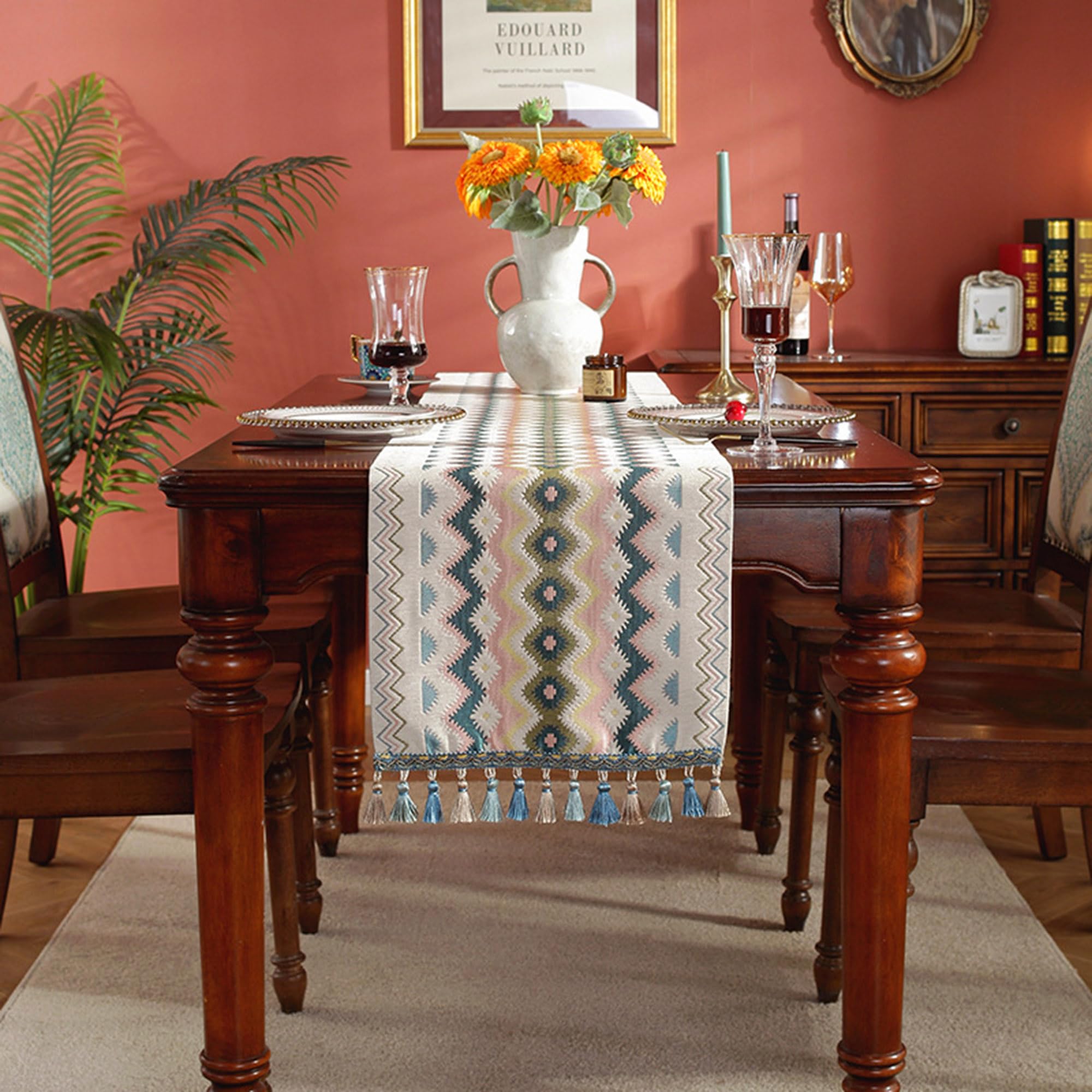 Chemin de table pour table basse chic qui protège votre mobilier