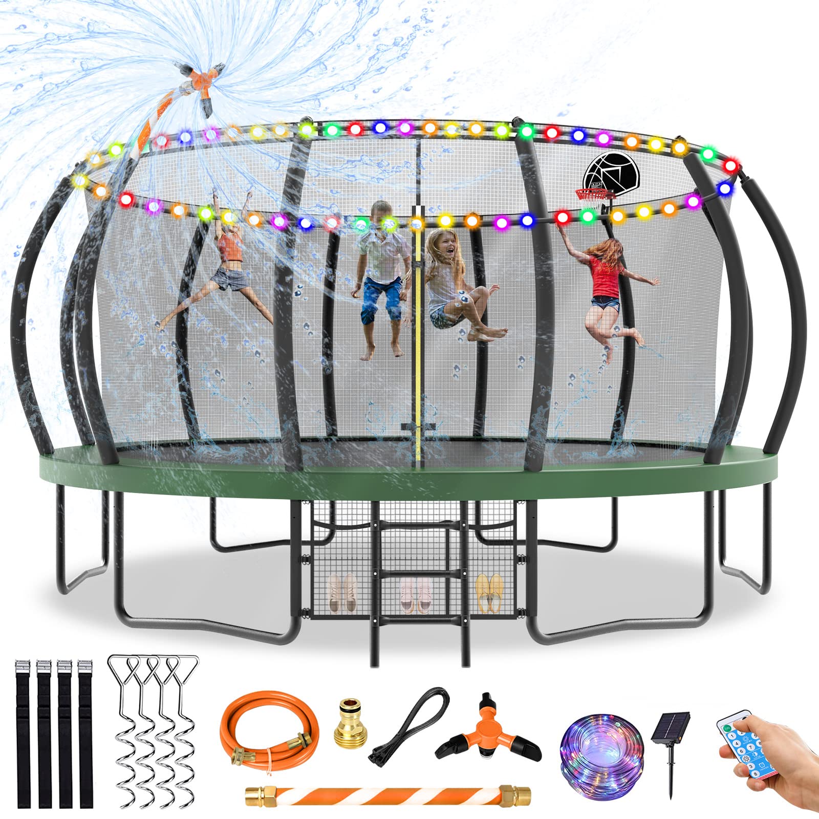 Tatub 16FT Trampoline with Enclosure Net for Kids and Adults, Outdoor