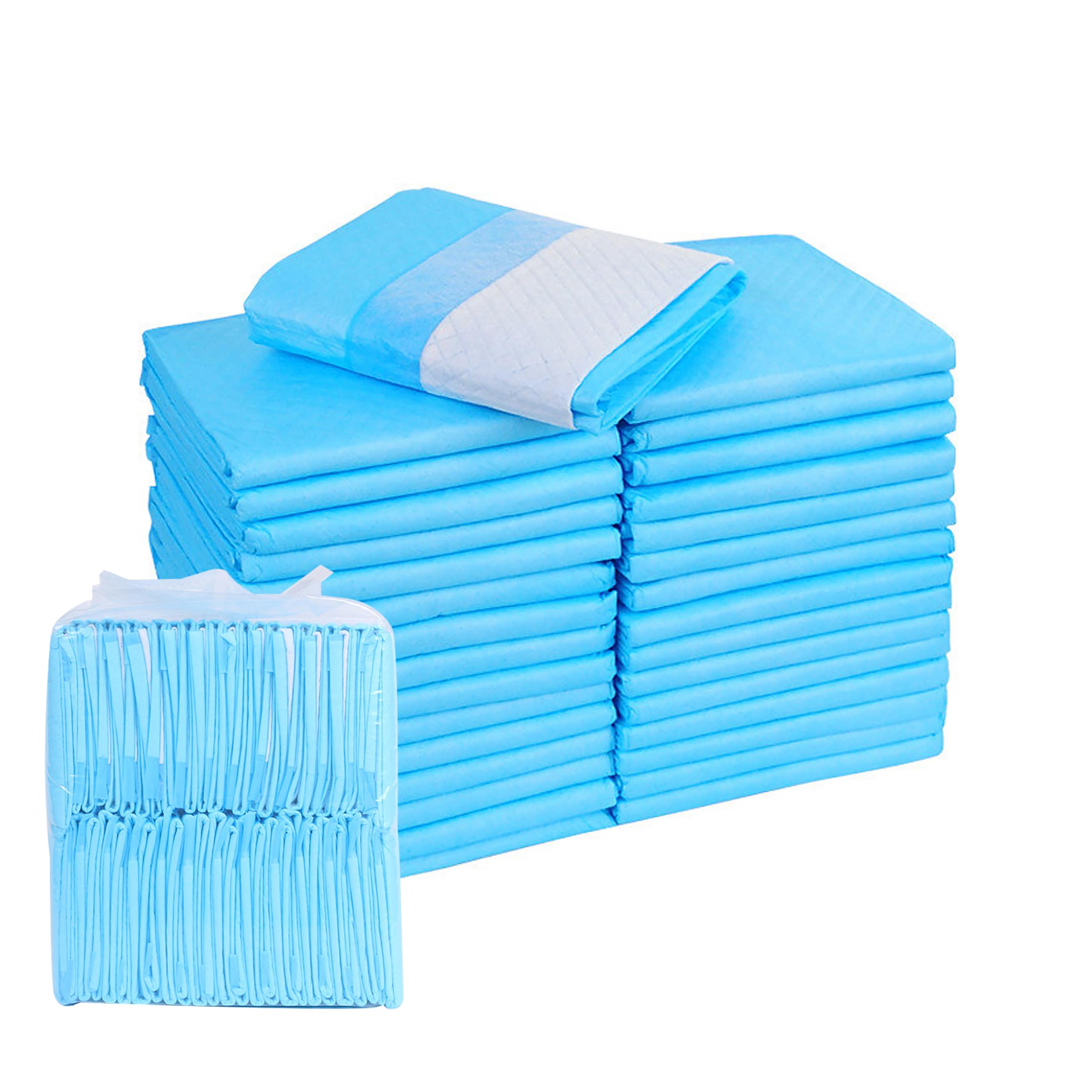 100 Protèges-Couches Jetables Alèses Absorbantes - 33x45 Cm - Imperméables, Anti-Fuite, à Absorption Rapide - Pour Table à Langer, Lit Bébé, Personnes Âgées