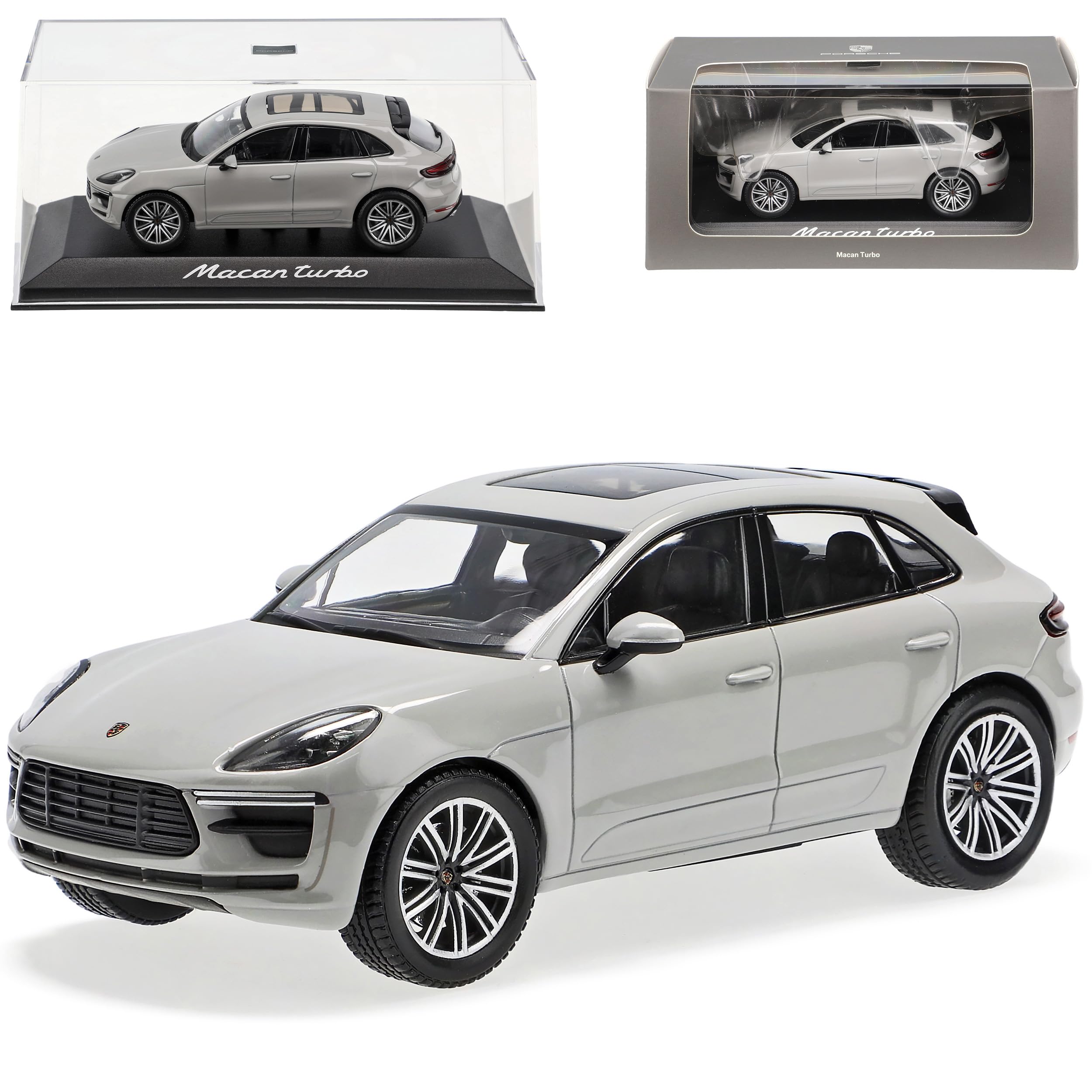 1/43 Porsche Macan turbo ミニカー チョークグレー alles-meine.de GmbH Porsche Macan Turbo SUV Grau Modell Ab 2013