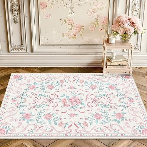 Vista 119 de Alfombras pequeñas de 2 x 3 pulgadas para entrada, alfombra bohemia verde para baño, pasillo, alfombra de cocina vintage, antideslizante, lavable