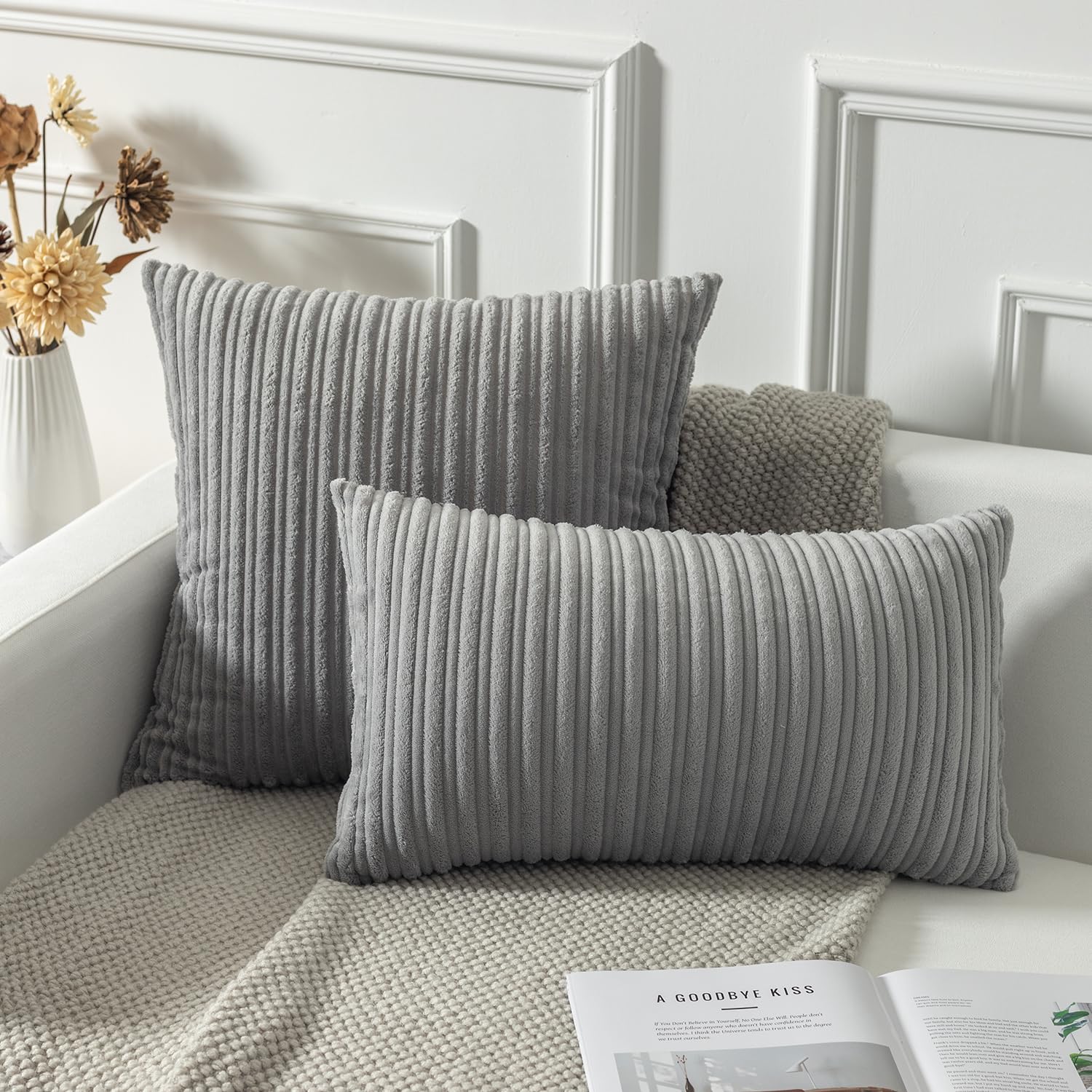 Amazon.com: Kevin Textile Oblong Pillow Decorative Striped