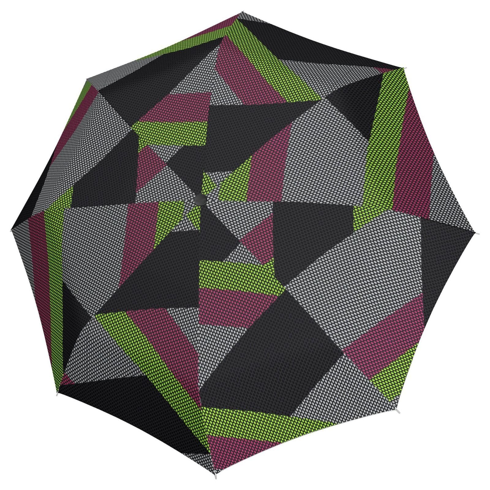 Knirps T.200 Medium Duomatic parapluie pliant rose fuchsia à ouverture automatique super robuste - 3