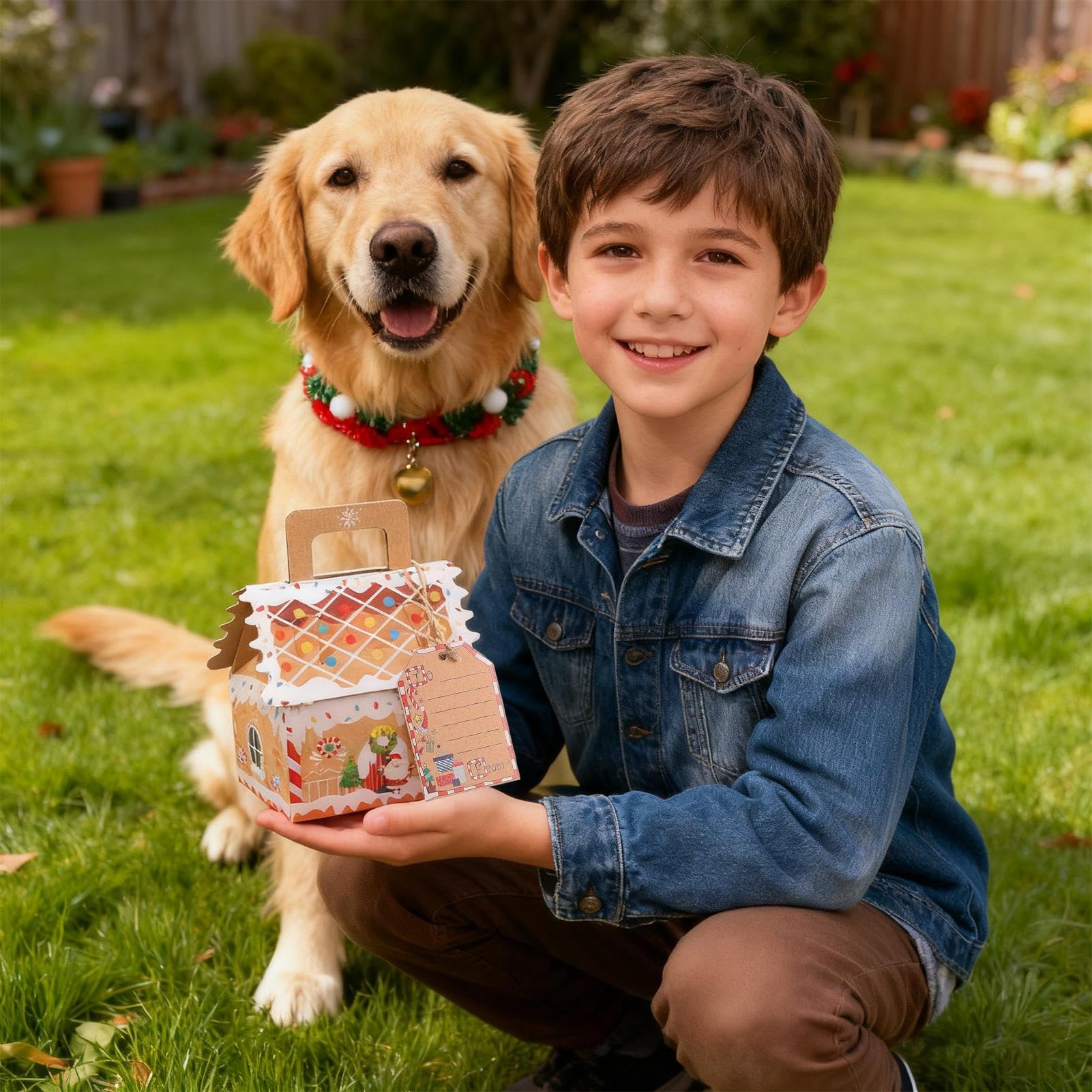 Piccole Scatole Per Natale 50 Pezzi Contenitore Per Dolci A Forma Di Casa