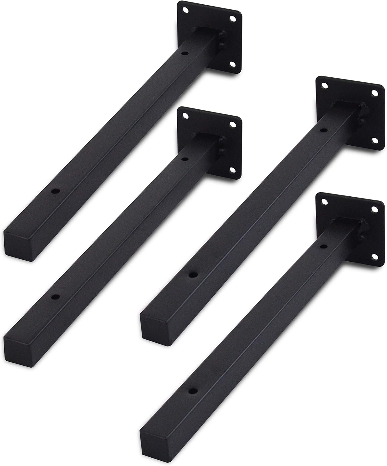 EZYDECOR Floating Shelf Brackets Heavy Duty Wall Mounted Industrial