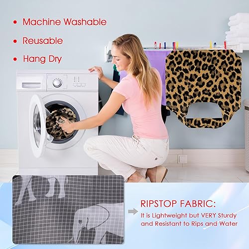 Vista 202 de BeeGreen Bolsa de viaje plegable reutilizable para regalo, bolsas de comestibles reutilizables, grandes regalos de vacaciones, bolsa de tela