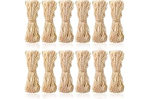 480g Natural Raffia Ribbon - An Eco-Friendly Accoutrement for Crafting and Decor