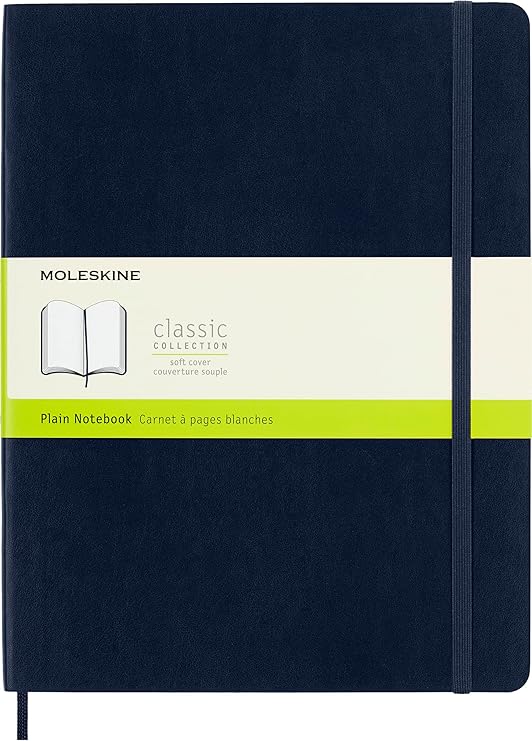 Moleskine Classic Notebook, Soft Cover, XL (7.5" x 9.5