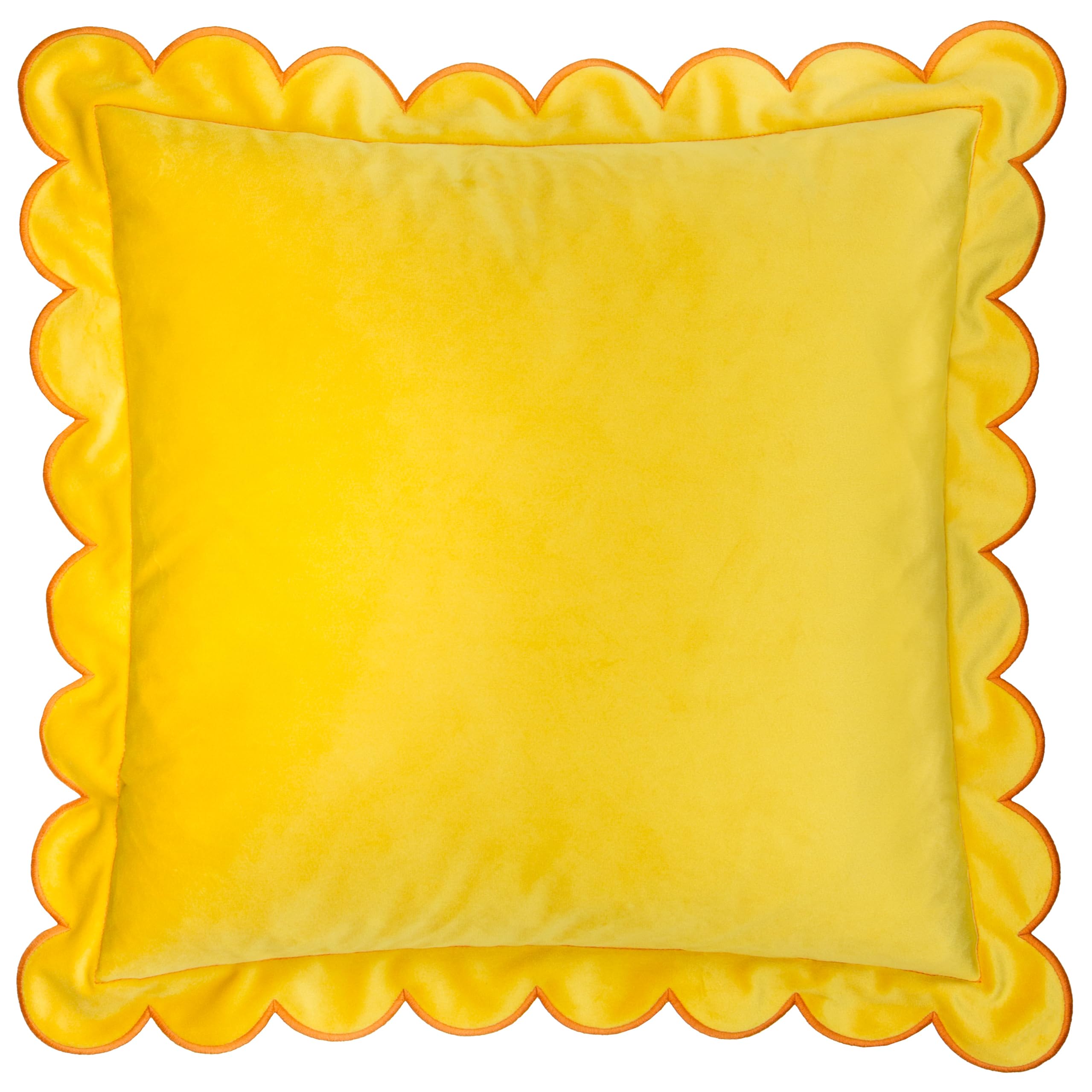 B&Q - furn. Furn Lil Scallop Velvet Cushion Cover