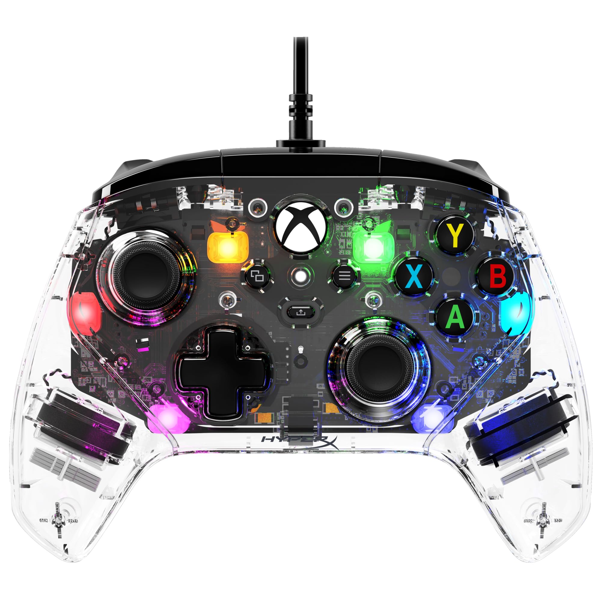 HyperX Clutch Gladiate RGB Manette filaire pour Xbox One, Xbox Series X|S, Windows 10/11, Joystick, Gamepad, Moteurs de vibration double, RGB