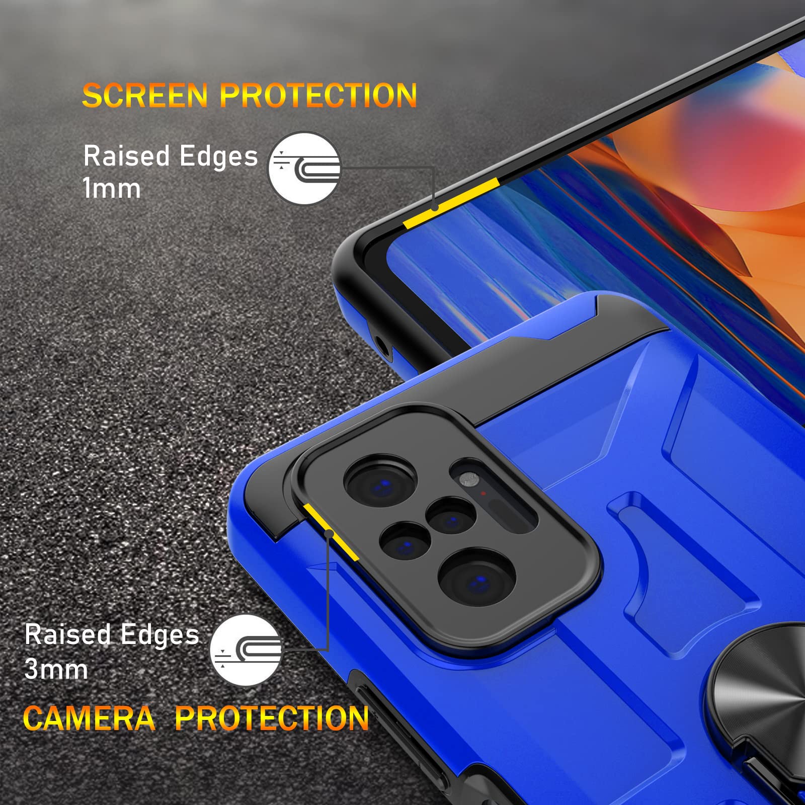Xiaomi Redmi Note 10 Pro ガラスフィルム　ケース付き Amazon.com: for Xiaomi Redmi Note 10 Pro Case with Glass