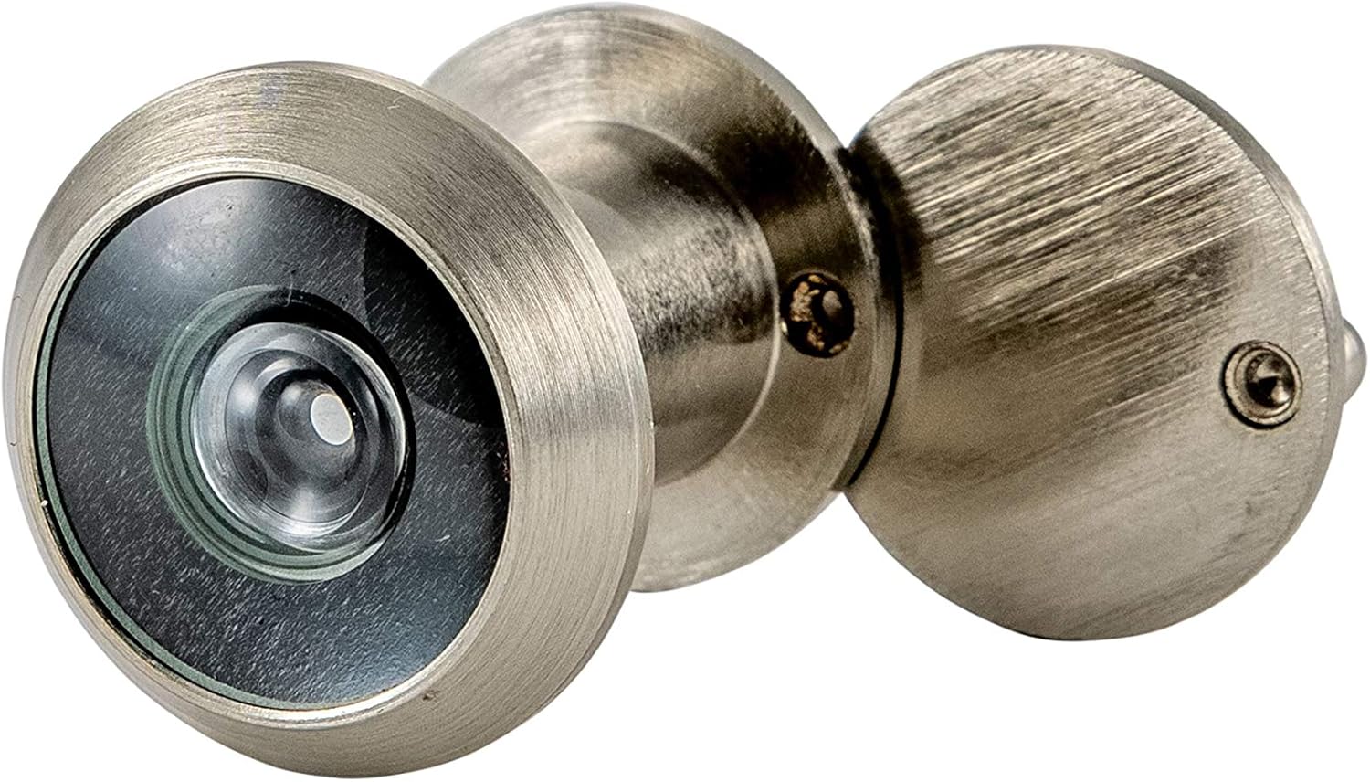 Focus Vision Door Viewer for Narrow Panel Doors - Home Office Security Improvement | Wide Angle Modern Look & Easy to Install Peephole Fits Front Doors Thickness (20 Pack (7/8"-1-1/4"), Satin Nickel)