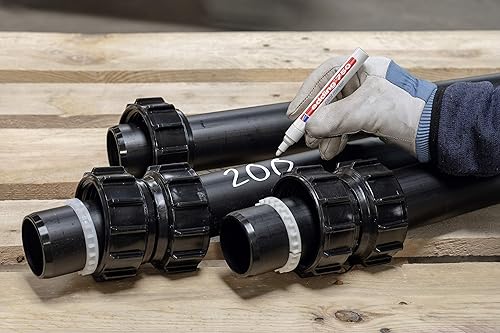 Miniatura 11 de edding 750 rotuladores de pintura con punta de bala, 0.079-0.157 in, línea roja, Ref 750-002 (paquete de 10)