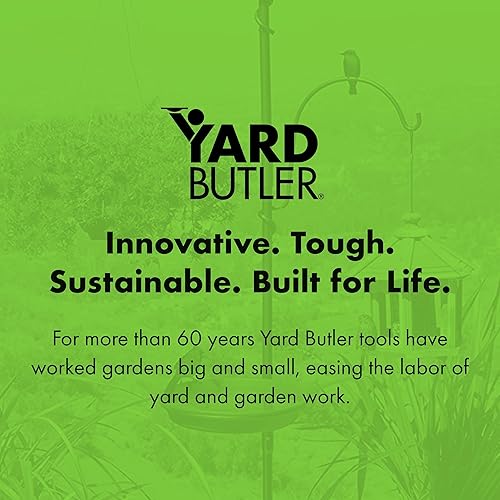 Vista 6 de Yard Butler Centro de pájaros de árbol de patio, soporte duradero para comedero de pájaros y soporte para plantas colgantes con 3 ganchos y anillo