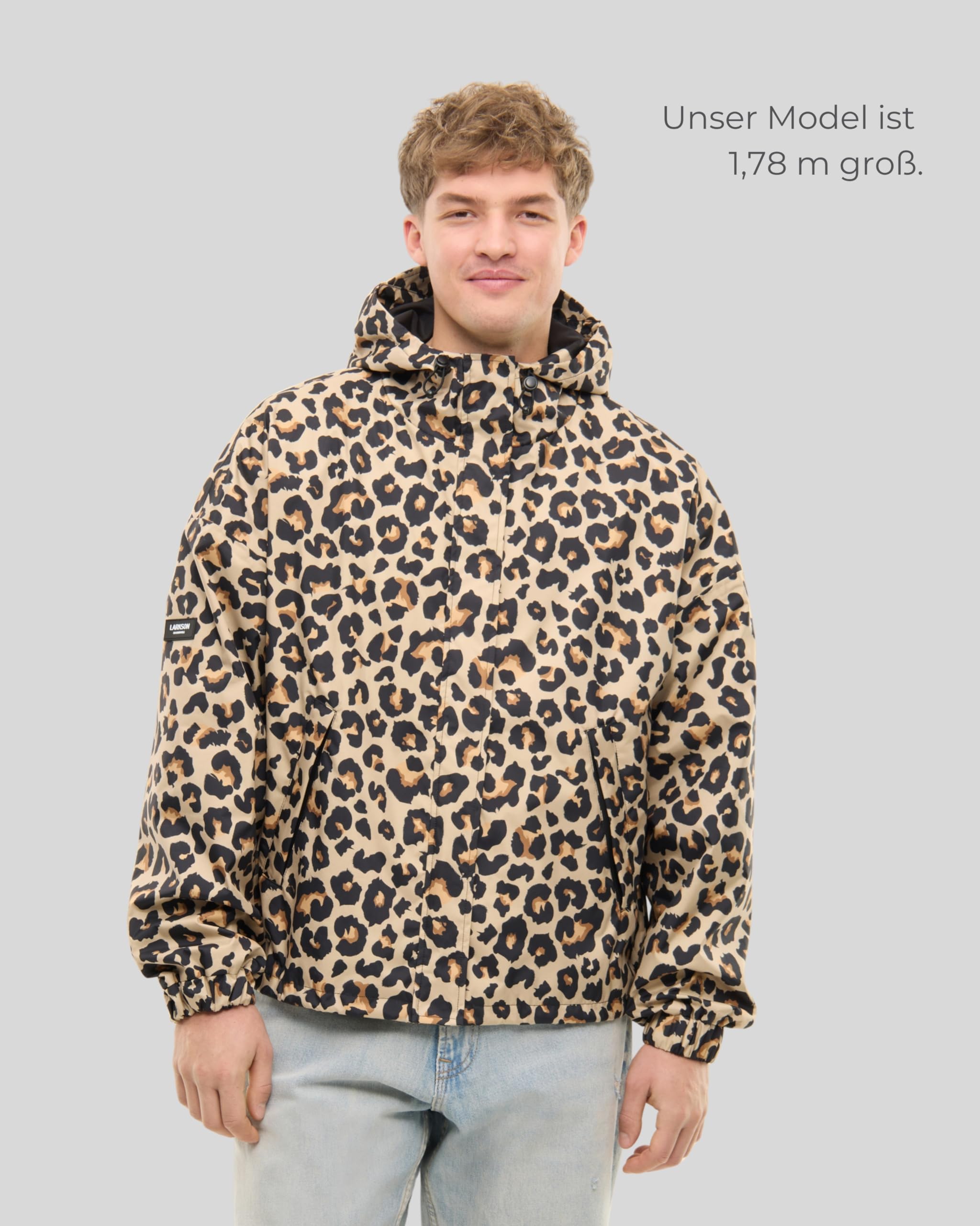 LARKSON Regenjacke Damen Herren - Elin - Regenmantel für Fahrrad Outdoor Festival - Wassersäule 10000 mm - Wasserdichte Jacke mit Verschweißten Nähten - Faltbar