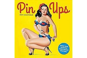 TF PUBLISHING Pin Up Calendar 2024 | Maximize Your Appointments with Expansive Nightclub Grids