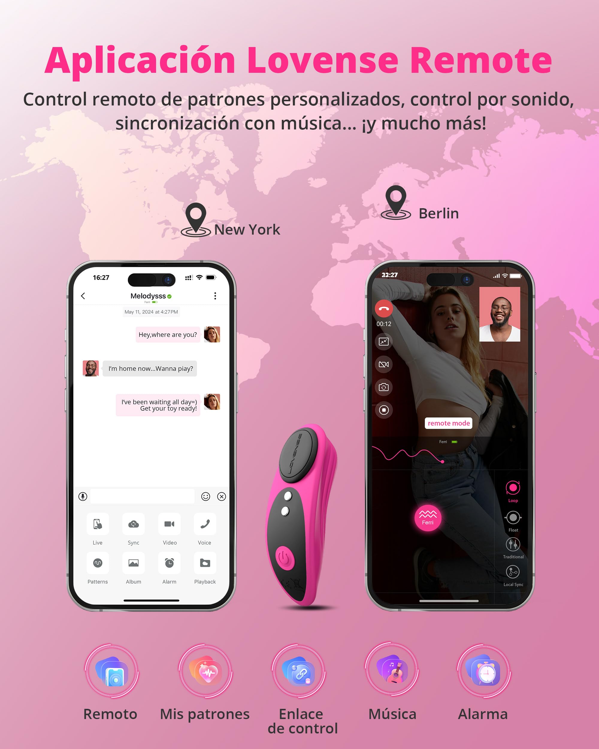 LOVENSE Ferri Vibrador Clitoris, Mini Vibradores para mujer Control Remoto