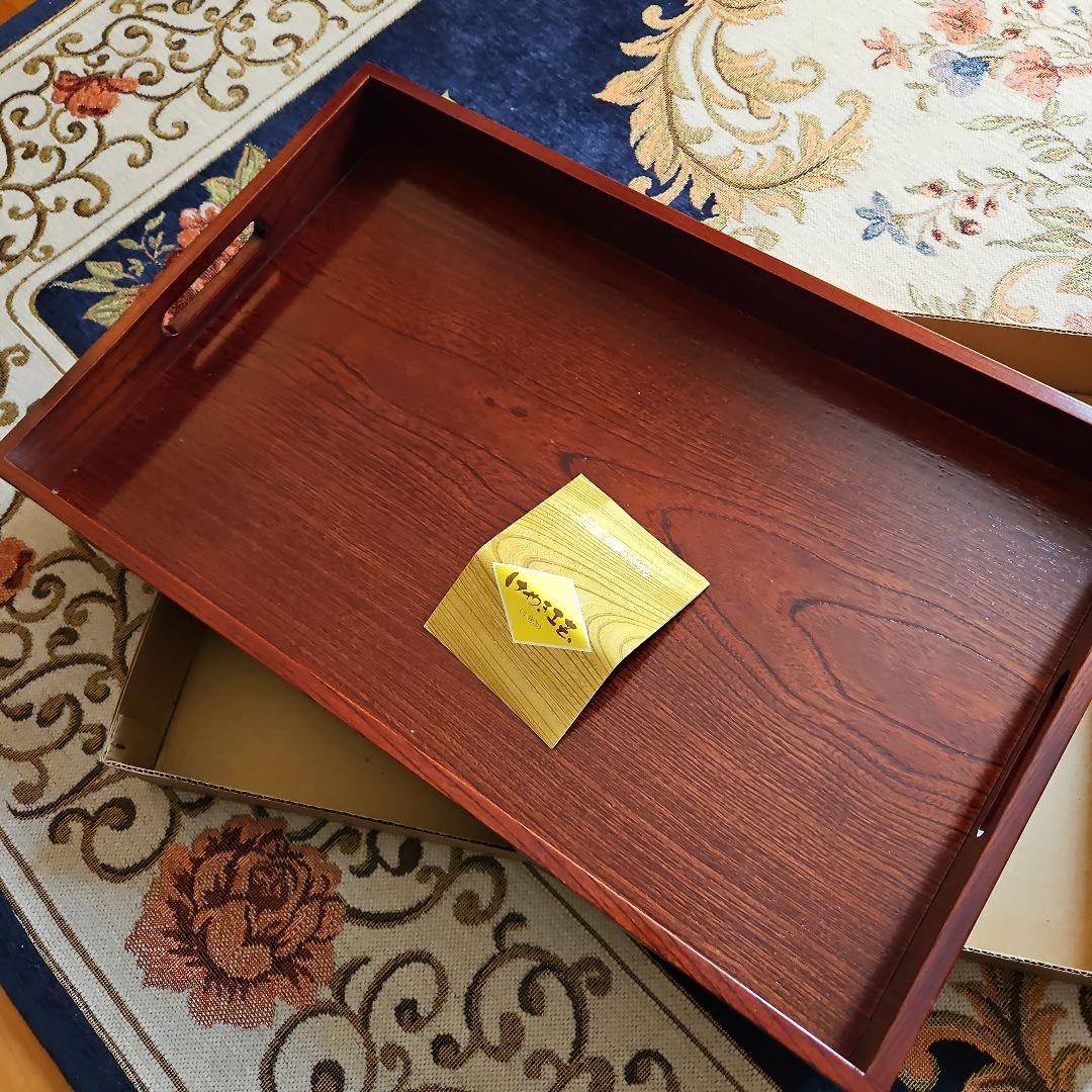 Amazon.co.jp: 飛騨高山 けやき工芸 けやき盆 木製トレー : ホーム