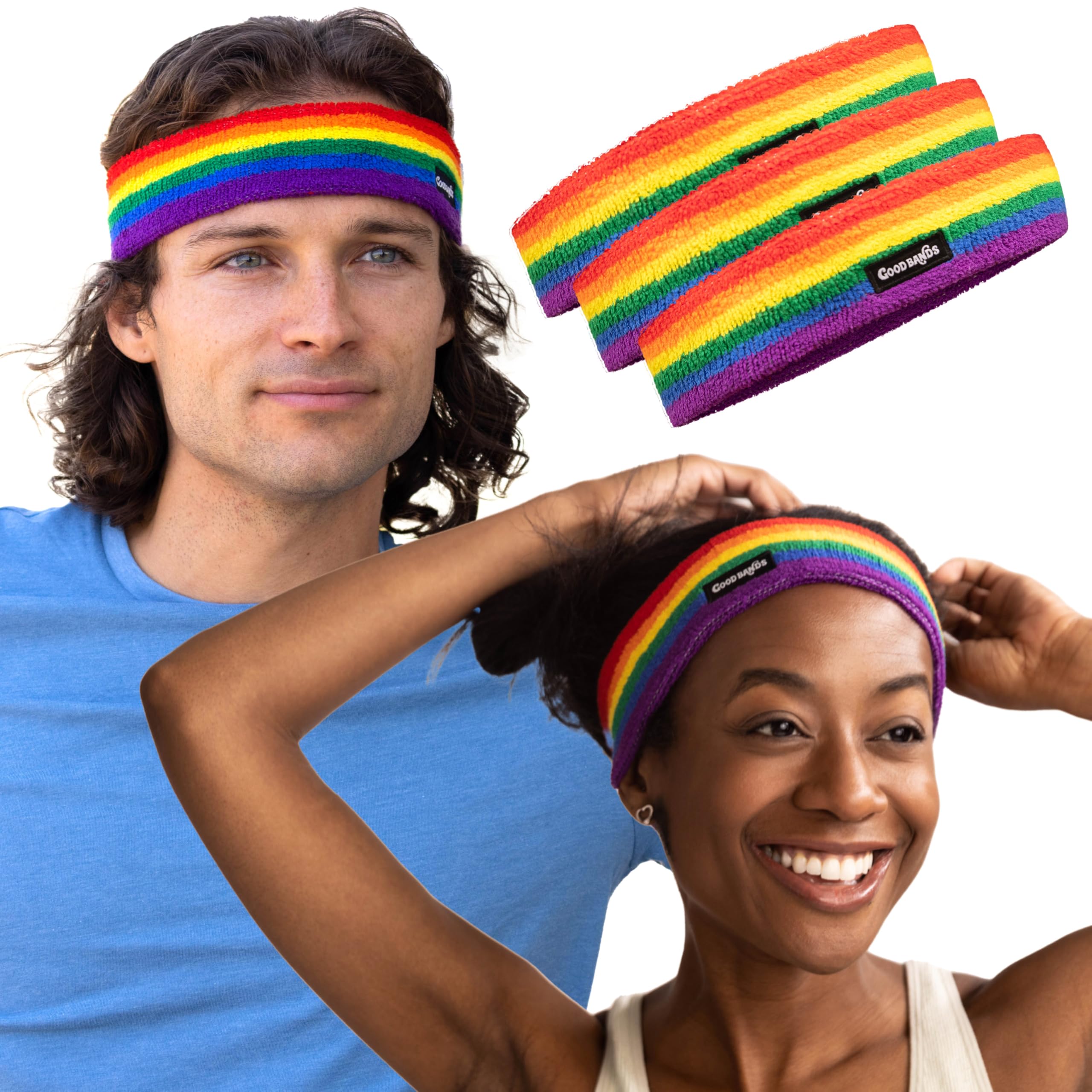 Cotton Terry Sweatbands Set – Headband & Wristbands For Sports, Gym, Tennis, Running | Breathable & Comfortable-963828