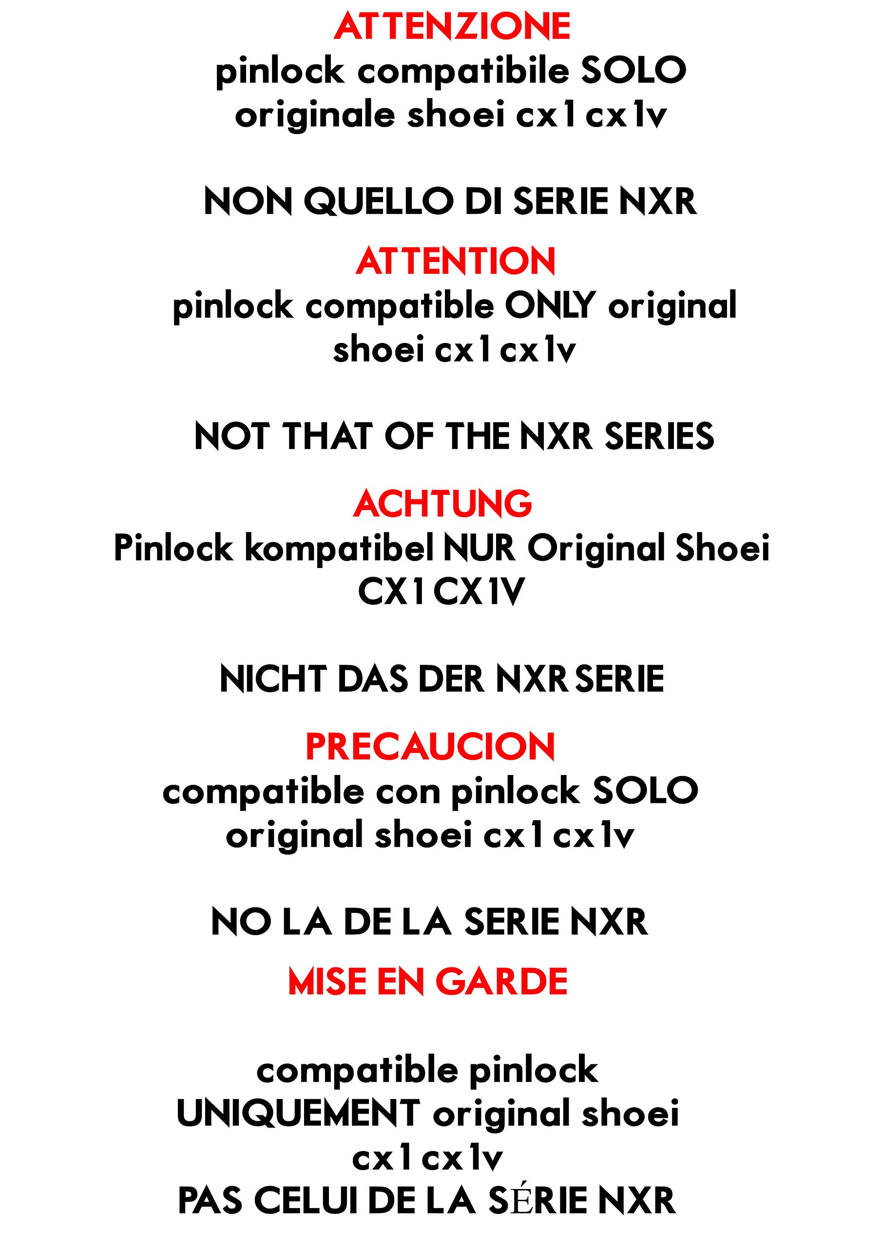 VRacing Visiera Casco Shoei CWR-1 Nxr Ryd X-Spirit III 3 Trasparente Fume' Scura Dorata Specchio Cromata Pinlock Ready Aftermarket (Oro)