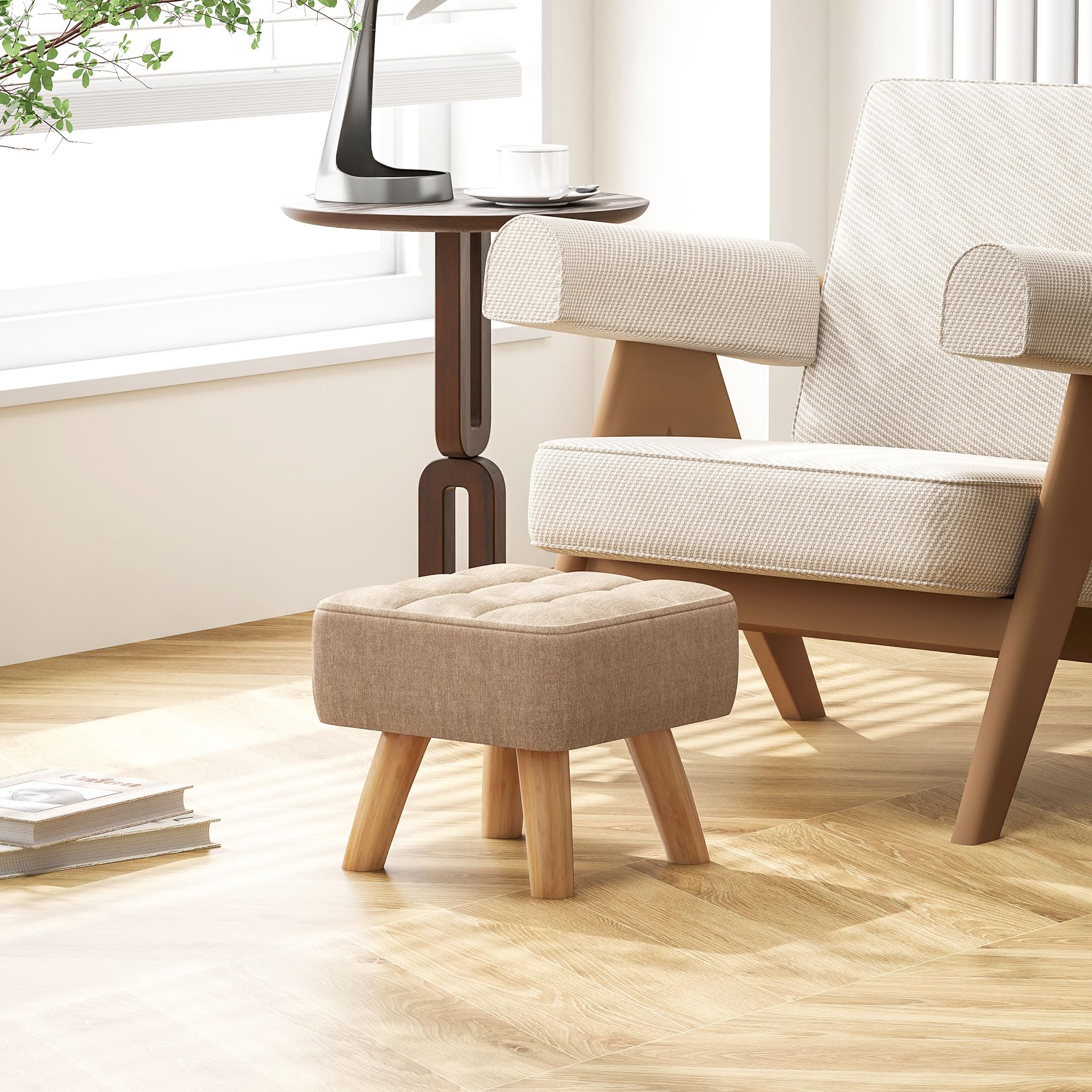 HOMCOM Verstelbare Relaxfauteuil met Voetsteun, Moderne Gepolsterde Stoel, Donkergrijs