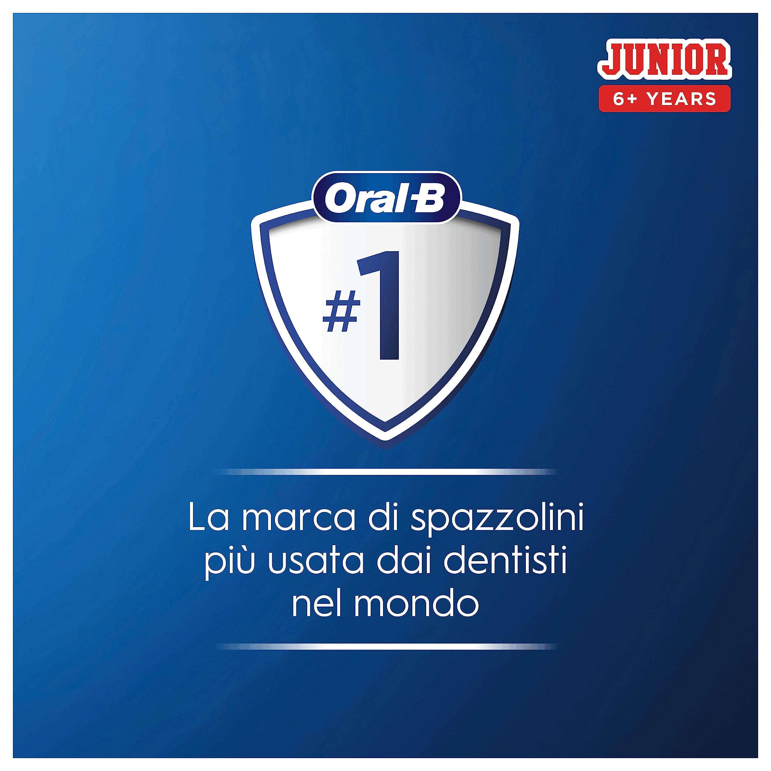 Oral-B Spazzolino Elettrico Ricaricabile Junior Minnie +6 Anni, 2 Testine, 1 Spazzolino
