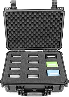 CASEMATIX 16" Waterproof Trading Card Case for 1500 Cards - Hard Shell Trading Card Box with Customizable Foam Interior Compatible with Magic The Gathering, Cards Against Humanity and Other TCGs