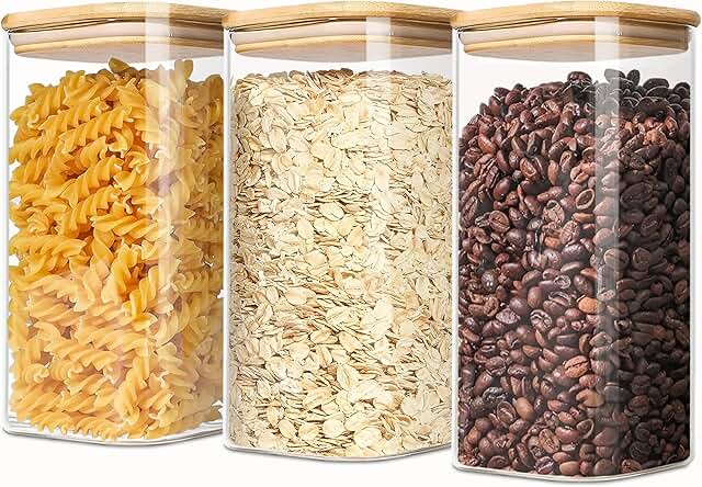 1.6 Qt Square Glass Storage Containers